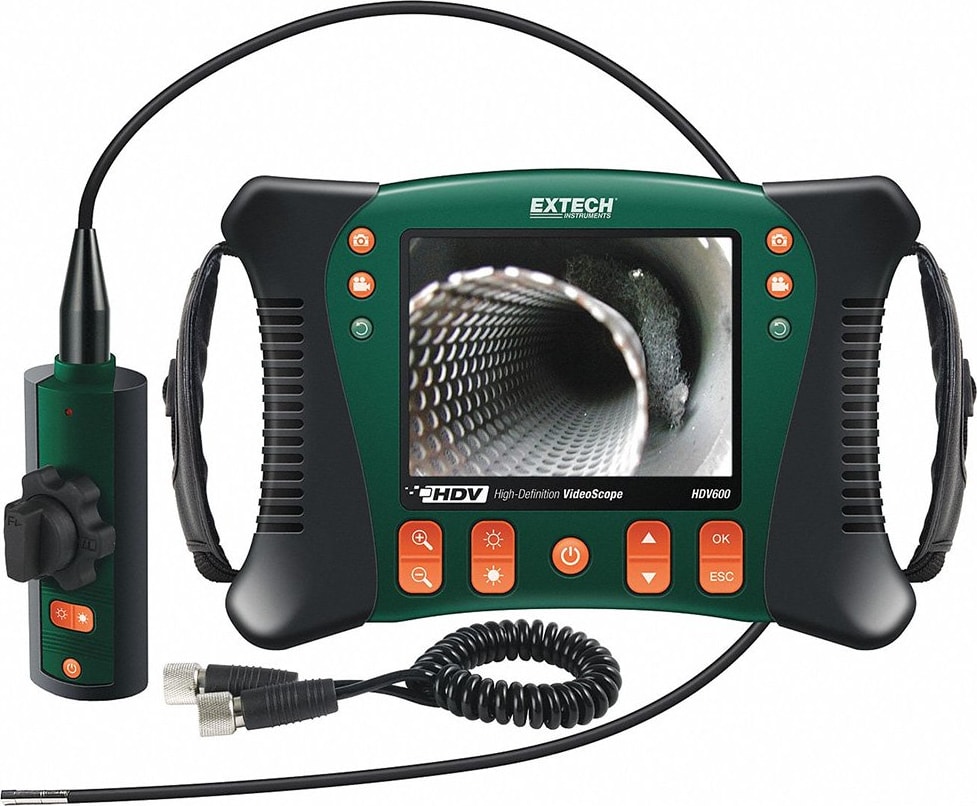 Video Boroscopio Extech HDV640W - Shaft Diameter: 6 MM, Screen Size: 5.7 IN, Detachable Screen: No