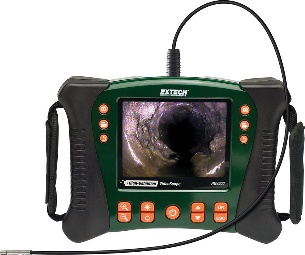 Cámara de inspección Extech HDV610 - HD VideoScope Kit with HDV600 Monitor and 5.5mm Flexible Probe
