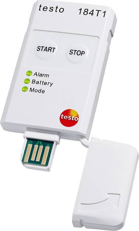 Data Logger Testo 184 T1 - Short Term Temperature USB Transport Data Logger (Part Number 0572 1841)