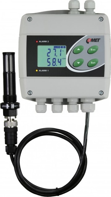 Data Logger Comet H3531P Thermometer Hygrometer Compressed-Air with Ethernet Interface and Relays