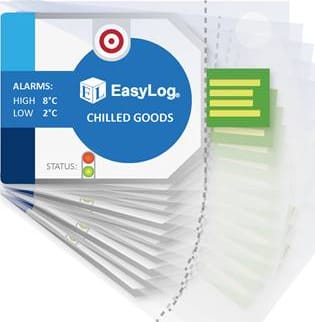 Data Logger Lascar EL-CC-1-001 PK10 - Cold Chain Data Logging Solutions, Chilled Goods, 8°C / 2°C