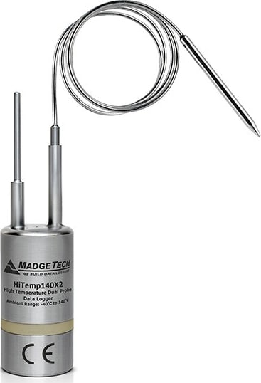 Data Logger Madgetech HiTemp140X2-FP-72 High Temperature Dual Probe