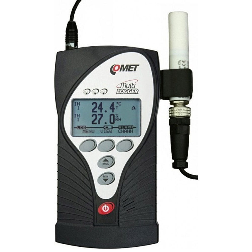 Data Logger Comet M1440 Ethernet Multilogger Thermo-Hygro-CO2 Meter with 4 Mini DIN