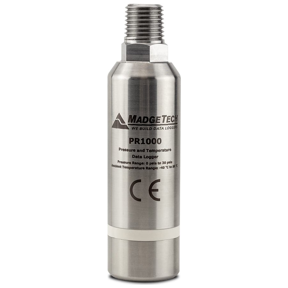 Data Logger Madgetech PR1000-5000-PSIA-KR - Pressure and Temperature Data Logger, 0-5000 PSIA Temperature with Key Ring End Cap