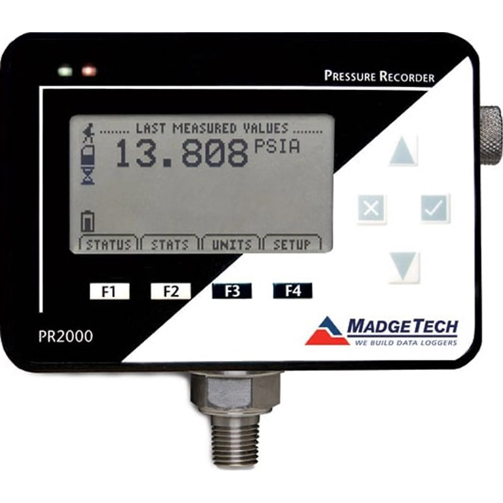 Data Logger Madgetech PR2000-300-PSIA Pressure recorder with LCD Display