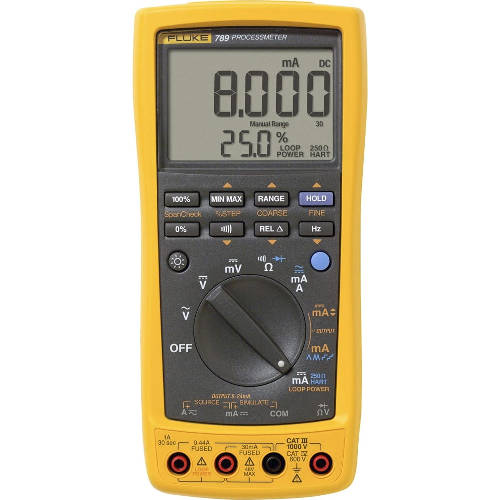 Medidor de procesos Fluke 789 with 250 Ohm HART Resistor