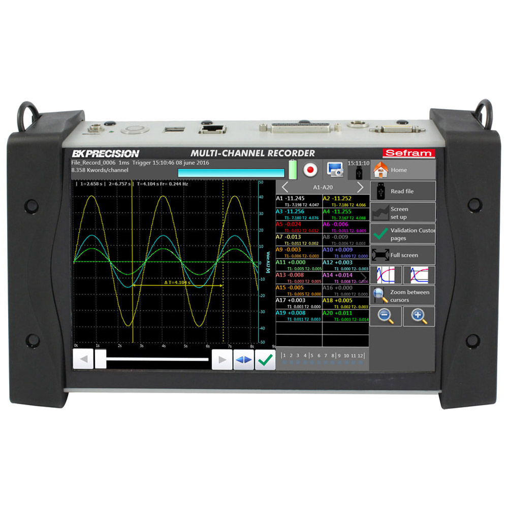Registrador Multicanal BK Precision DAS240-BAT - Portable Multi-Channel Recorder with Battery