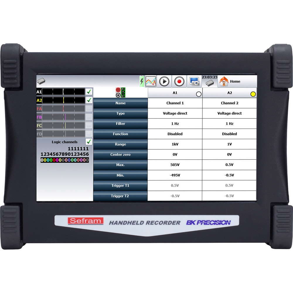 Data Logger BK Precision DAS30-T - 2 Channel High Speed Multi-Function Data Recorder w/ Thermocouple Input Option