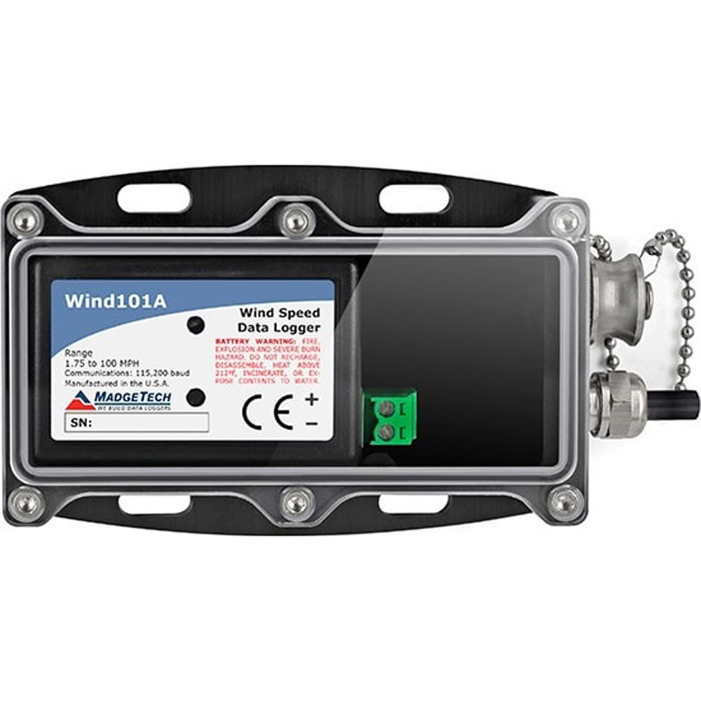 Data Logger Madgetech Wind101A-50 Wind Speed Recording System