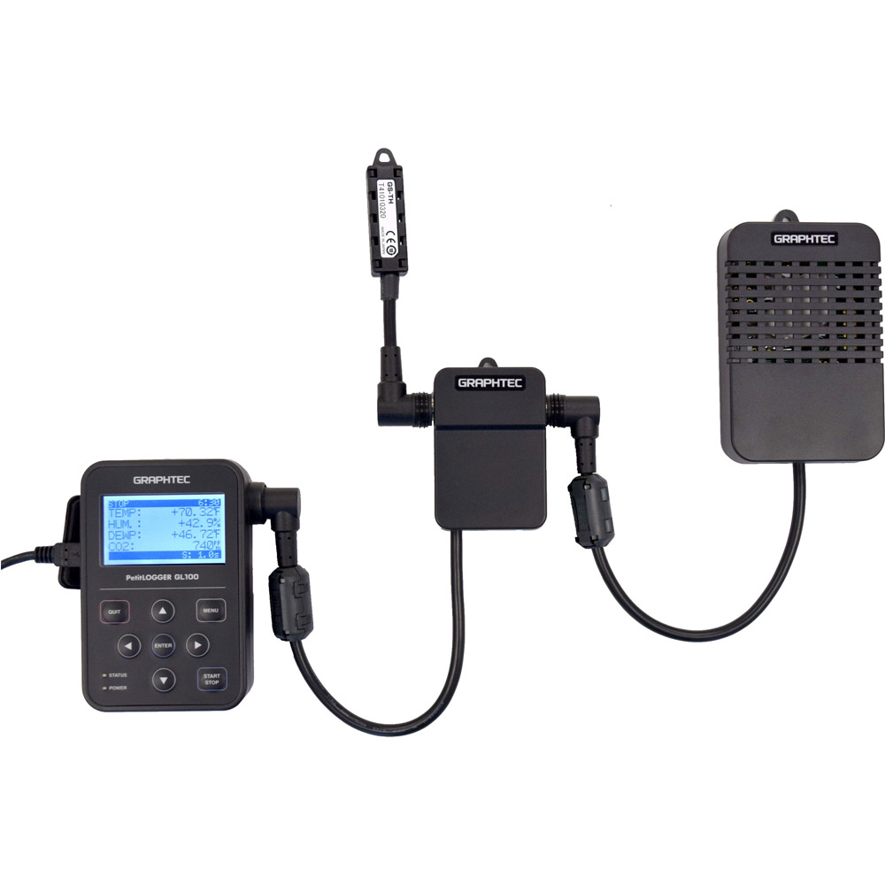 Data Logger Graphtec GL100-N-TH-DPA-CO2 - Data Logger with Temp/Humidity and CO2 Sensor
