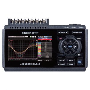 Data Logger Yamato GL240 - Multi-Channel Data Logger with 4.3 inch Color Display, 10 analog Channels