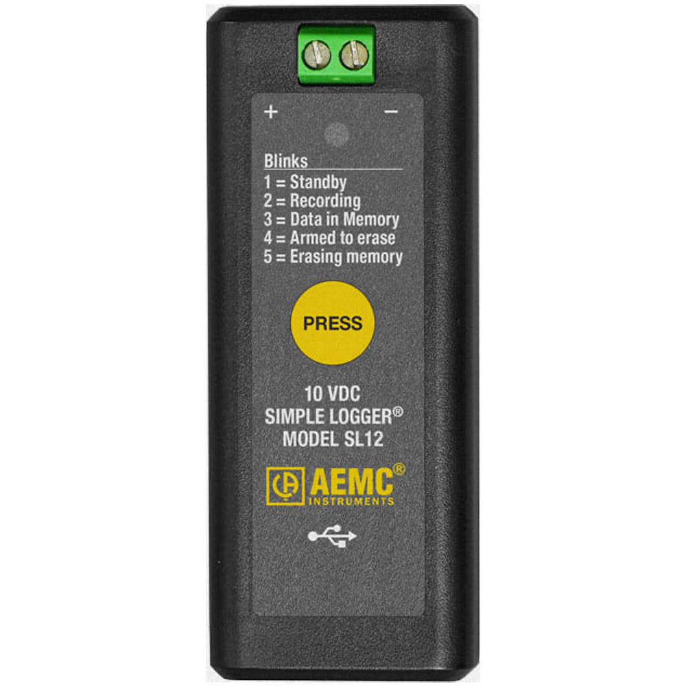 Data Logger AEMC SL12 - Simple Logger, 10VDC