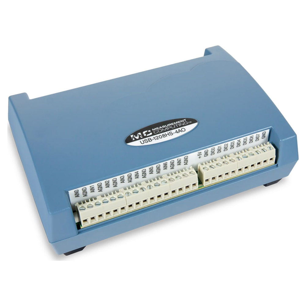 Dispositivo USB Digilent MCC USB-1208HS-4AO - High-Speed USB DAQ Device (13-bit, 1 MS/s)