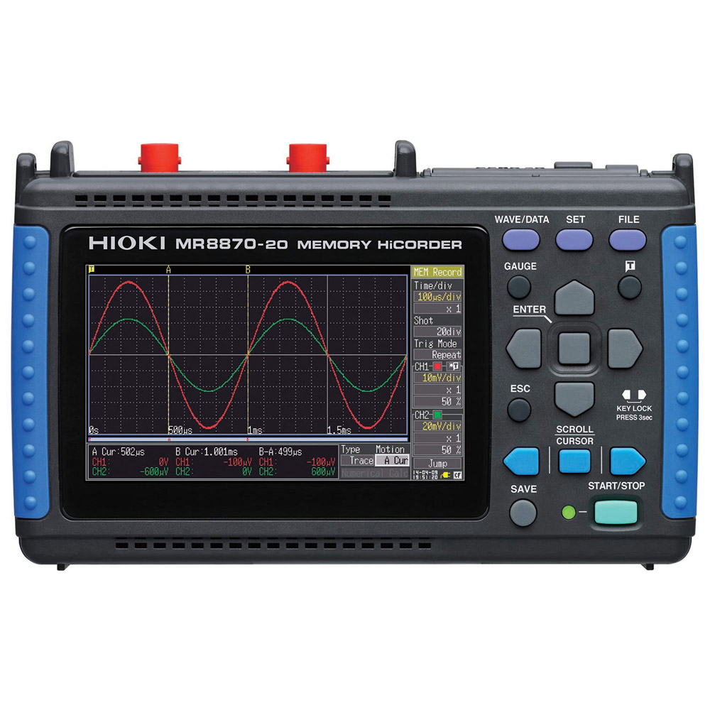 Data Logger Hioki MR8870-20 Memory HiCorder, Memory Recorder 2 CH