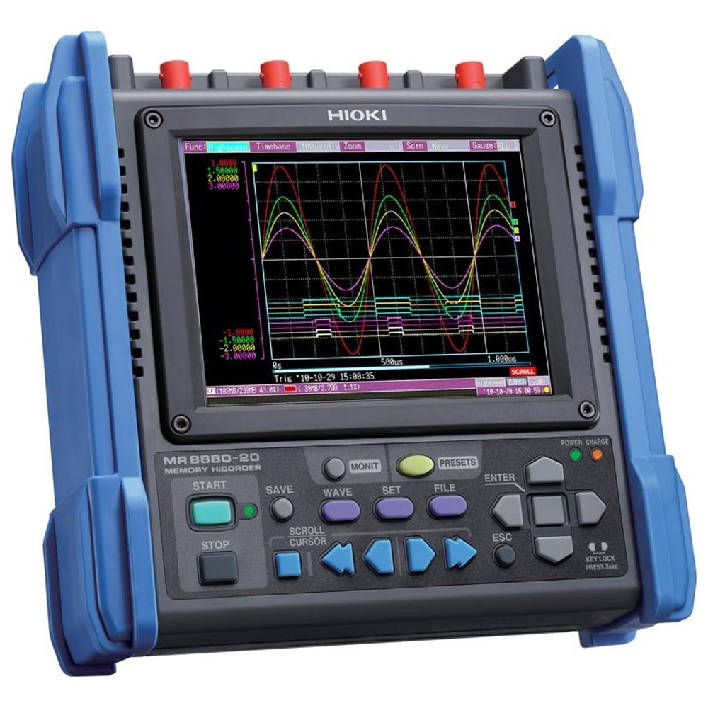 Data Logger Hioki MR8880-20 Memory Recorder 4 Channel Fixed Inputs