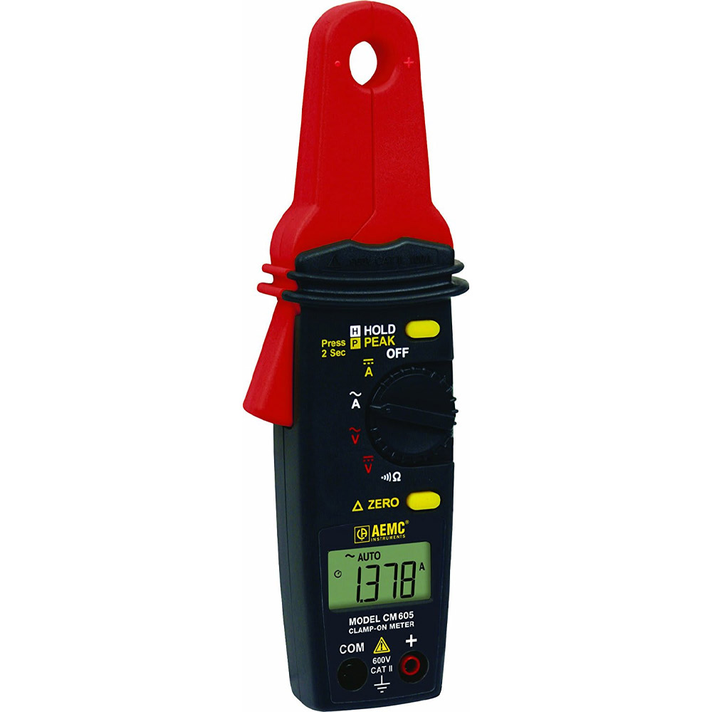 Amperímetro de gancho AEMC CM605 - Clamp-on Meter (100AAC/DC, Low Current)