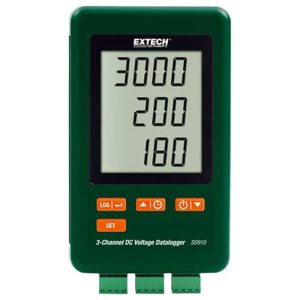 Data Logger Extech SD910 Voltage Datalogger - Max Voltage: 3000 mV, Min Voltage: 300 mV, Power Source: Battery