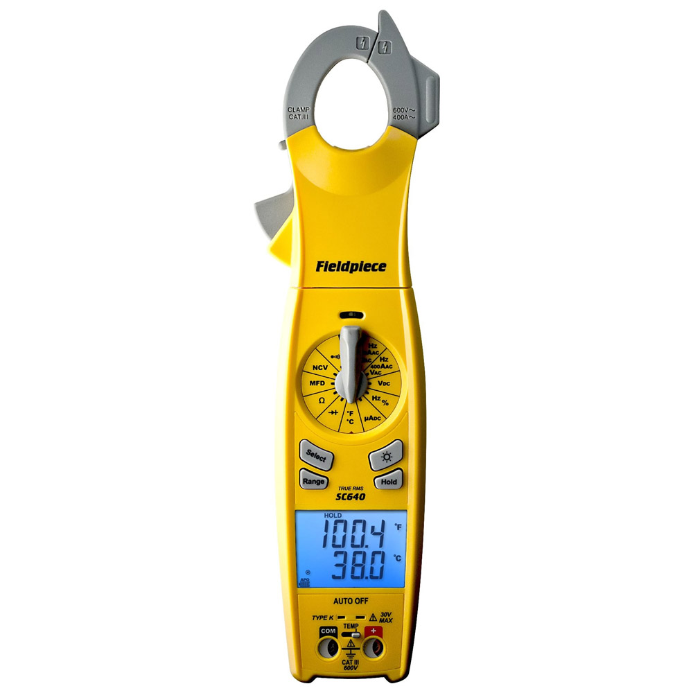 Pinza amperimétrica Fieldpiece SC640 - True RMS Clamp Meter with Swivel Head