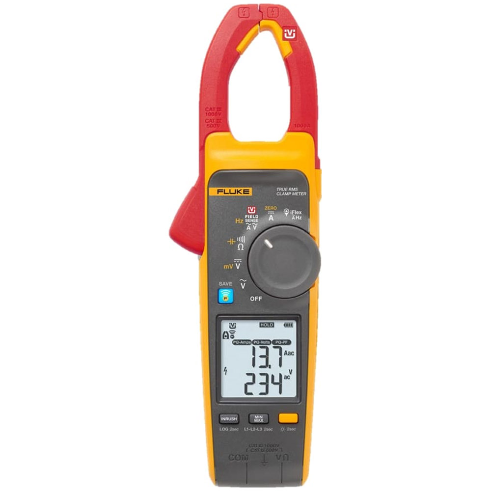 Multímetro de gancho Fluke 378 FC - Non-Contact Voltage True-RMS AC/DC Clamp Meter with iFlex and Power Quality Indicator