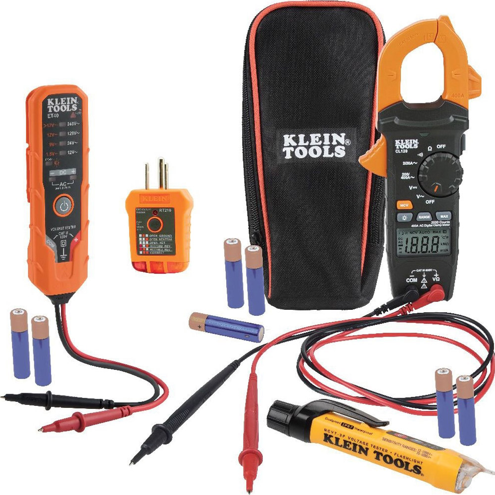 Multímetro de gancho Klein Tools CL120VP - Clamp Meter Electrical Test Kit