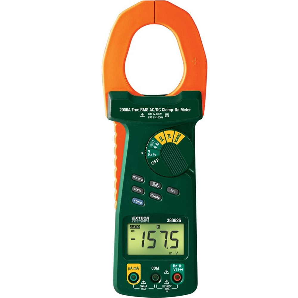 Pinza amperimétrica Extech 380926 - 2000A True RMS AC/DC Clamp Meter
