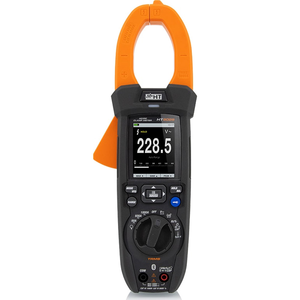 Pinza Amperimétrica HT Instruments HT9025 - 1000VAC/1500VDC Current Clamp with DATA LOGGER Function